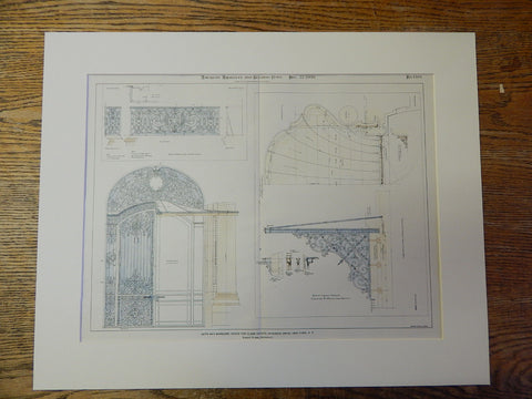 Gate, Clark Estate, Riverside Dr, New York, NY, 1900, E Flagg, Original Plan