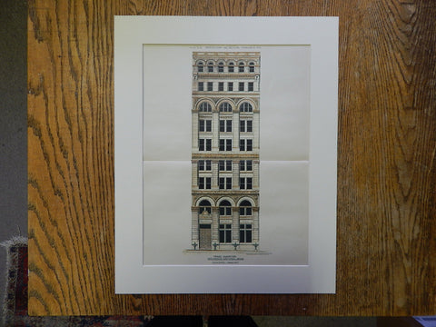 Mechanics National Bank, New York, C W Clinton, Architect, 1890, Original Plan