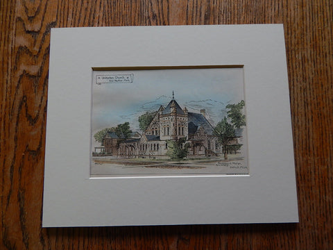 Unitarian Church, Ann Harbor, MI, 1886. Donaldson & Meier, Architects. Original