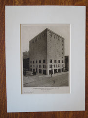 Revillon Freres Fur Storage Warehouse, NY, Cross & Cross, 1924, Lithograph