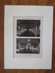 Ancon Hospital Wards, Ancon, Panama Canal Zone, Samuel Hitt, 1919, Lithograph