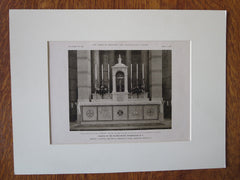 Church/Sacred Heart, Altar, Washington DC, Murphy & Olmsted, 1923, Lithograph