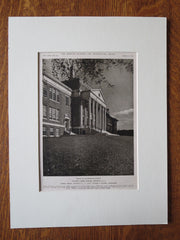 Tenafly High School, Portico, Tenafly, NJ, Ernest Sibley, 1923, Lithograph