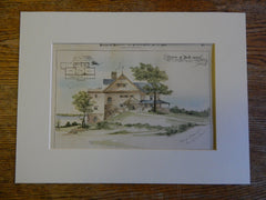 House at Dellwood, A Kirby Barnum, St Paul, MN, 1885, Cass Gilbert, Original