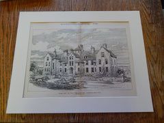 Heath Convalescent Home, Llanfairfechan, North Wales, 1890, Original Plan.