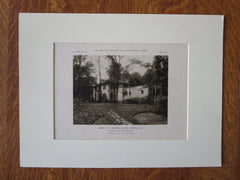 C.E. Maswell, Jr, Esq. House, Winnetka, IL, Russell S. Walcott, 1923, Lithograph