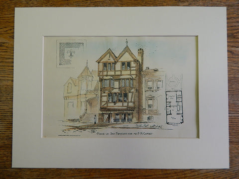 House, F M Gamble, San Francisco, CA, W Polk, Architect, 1890, Original Plan