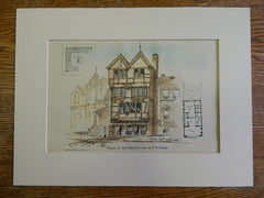 House, F M Gamble, San Francisco, CA, W Polk, Architect, 1890, Original Plan