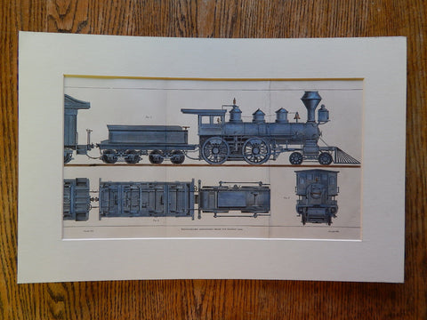 Westinghouse's Atmospheric Brake for Railway Cars,1884, Original Plan