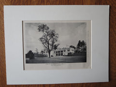 Alexander D. Falck House, Elmira, NY, Gibb & Waltz, 1924, Lithograph