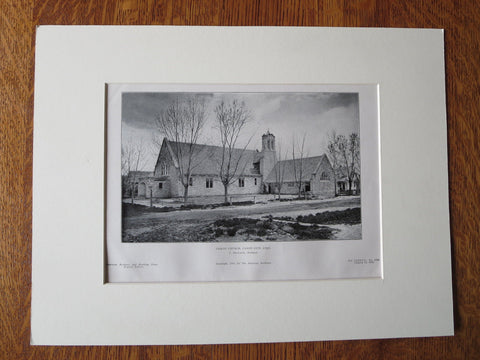 Christ Church, Canon City, CO, T. MacLaren, Archt., 1905, Lithograph