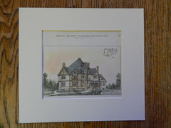 House, Lawrence, MA, 1880, William Richardson, Architect, Original Plan