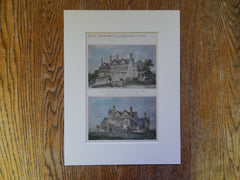 Country House, H Dulaney, Upperville, VA, 1884, Cabot & Chandler, Original Plan