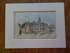 Burlington County Court House, Mount Holly, NJ, 1886, Original Plan