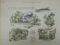 Summer Cottage for E. W. Dewey, Friendly Island, NY, 1887, Original Plan