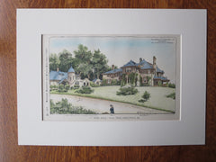 Cabin at Fox Hill, Philadelphia, PA, Original Plan. Theophilus P. Chandler