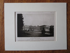 Hempstead High School Exterior, Hempstead, NY, Ernest Sibley, 1923, Lithograph