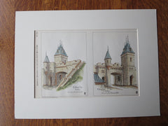 St. Louis Gate, Quebec, Canada, 1879, Original Plan