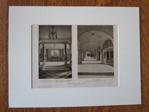 Haddon Hall, Atlantic City, NJ, Rankin, Kellogg & Crane, 1926, Lithograph