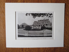De Lemar Estate, SW View, Glen Cove, LI, NY, C Gilbert, 1919, Lithograph