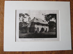 H.W. Bell House, Ardsley, NY, Arthur Harmon, Archt., 1921, Lithograph