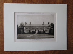 J.B. Crouse House, Exterior, Cleveland, OH, Meade & Hamilton, 1923, Lithograph