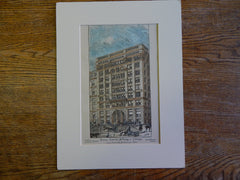 Adams Express Building, 183-189 Dearborn St, Chicago, IL, 1890, Original Plan