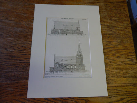 Methodist Episcopal Church, South Millen, GA, Wallin & Young. 1909 Original Plan