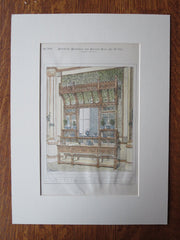 Buffet, Midland Grand Hotel, London, England, 1881, Original Plan. Sir G. Scott