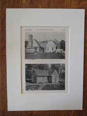 Victor Paul Smith House, High Point, NC, Robert Cottom, Arch., 1928, Lithograph