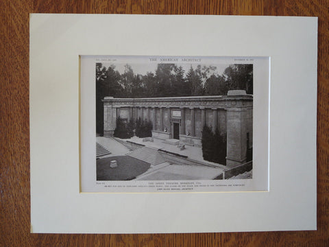 Greek Theatre, Berkeley, CA, John Galen Howard, 1919, Lithograph