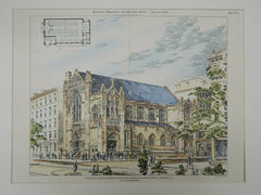 Evangelical Lutheran Church of the Advent, New York, NY, 1900, Original Plan