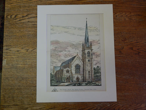 All Saints Church, Finchley Rd NW, UK, 1884, Christopher & White, Original Plan