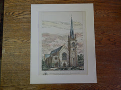 All Saints Church, Finchley Rd NW, UK, 1884, Christopher & White, Original Plan