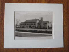John Stockwell, Esq. House, Cleveland, OH, Meade & Hamilton, 1923, Lithograph