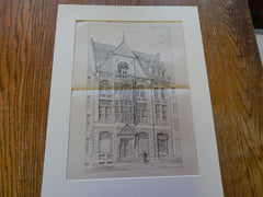Insurance Co. North America, Philadelphia, Cabot & Chandler, 1880, Original Plan