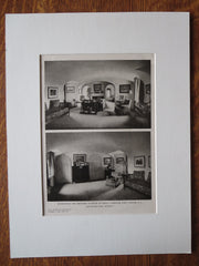 Hugh J. Chisholm House, Interior, Port Chester, NY, J.R Pope, 1924, Lithograph