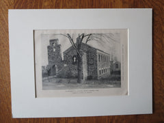 St. Michael's P.E. Church, Fairfield, CT, E. B. Caldwell, Jr., 1924, Lithograph