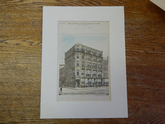 Store, Washington & Elm Streets, Boston, MA, 1884, John Fox, Original Plan