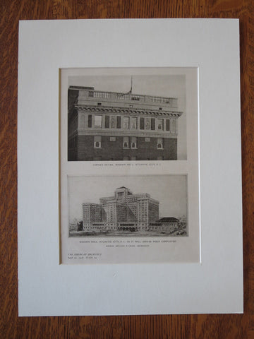 Haddon Hall Detail, Atlantic City, NJ, Rankin, Kellogg & Crane, 1926, Lithograph