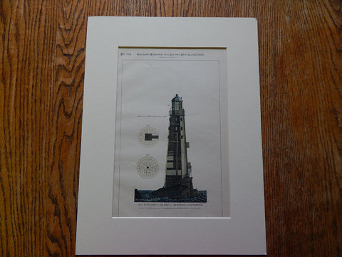 Rudyerd's (Rudyard's) Lighthouse, Eddystone Rocks, UK, 1886, Original Plan