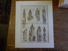 Mutual Life of Boston, Shakespeare Tower, Stratford + More, 1885, Original Plan
