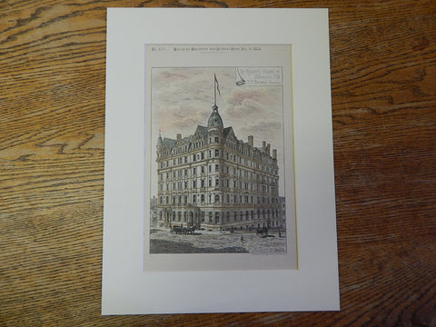 Rennert House, Baltimore, MD, 1884, EF Baldwin, Original Plan