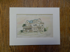 Residence, East Main, Rochester, NY, Wm. Walker, Archt., 1890, Original Plan