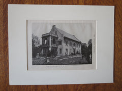 George Oakley Totten House, Washington DC, G. Oakley Totten, 1921, Lithograph