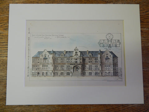 Luther Hall, Augustana Theological Seminary, Rock Island, IL, 1884, Original