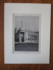Peoples Trust Co., Exterior, Tamaqua, PA, Tooker & Marsh, 1921, Lithograph