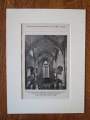 Mt. Auburn Cemetery Crematory, Cambridge, MA, Willard Sears, 1900, Lithograph