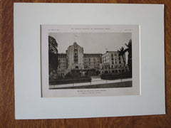 New Colonial Hotel, Exterior, Nassau, Bahamas, K. M. Murchison, 1923, Lithograph