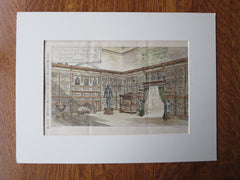 Lawrence Room, Museum of Fine Arts, Boston, MA, 1880, Original Plan